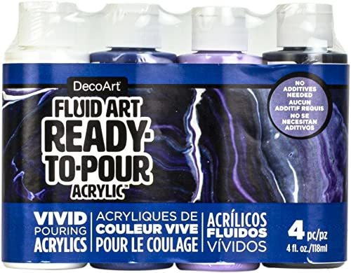 Pack Pinturas Fluidart Déco 4 Uds - Galáctico