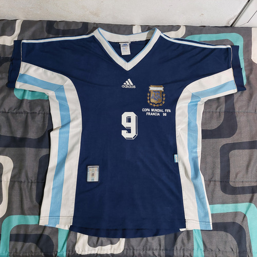 Camiseta Seleccion Argentina 1998 Suplente Original De Época