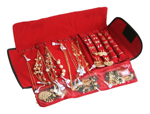 Atacado Kit Semi Joias Folheado 100 Peças+ Mostruário Grátis
