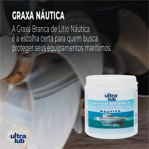 Graxa Branca De Lítio Com Ação Lubtificante Ultralub Kit 3un
