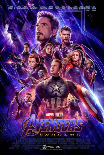 Posters Avengers Endgame Lona Vinilica Peliculas 100x70 Cm