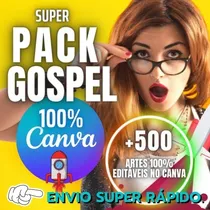 Comprar Super Pack +600 Artes Editáveis 100% No Canva -culto- Igreja