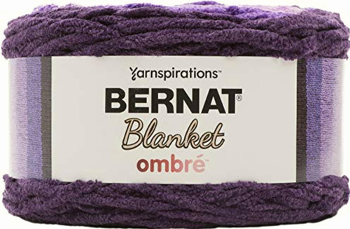 Bernat 16103636004 Blanket Ombre Yarn, Eggplant