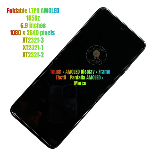 Pantalla Con Marco For Motorola Razr 40 Ultra 2023 Xt2321