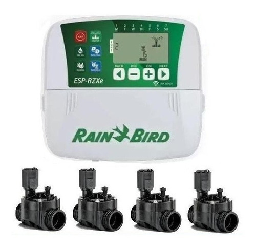 Kit Riego Automatico Rain Bird 4 Zonas Apto Wifi Hidropilar