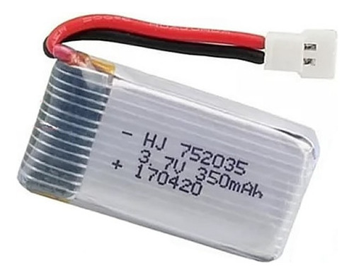Bateria Lipo 3.7v 350mah P/ F949 E Mini Drone Jjrc / Eachine