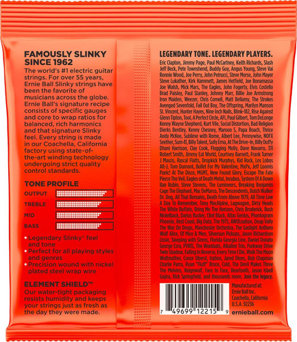 Imagen 2 de 2 de Encordado Ernie Ball Eb2215 Skinny Top Heavy Bottom 010-052