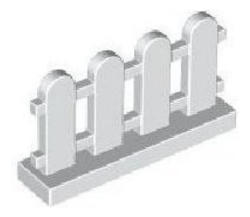 Accesorios De Construcción Lego 1 X 4 X 2 Valla Blanca, A Gr