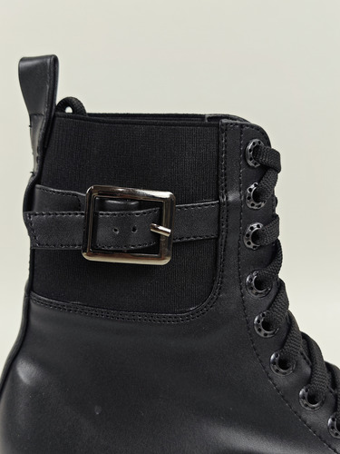 Botines Con Hebilla De Cinturón Para Mujer, Tacones Medios