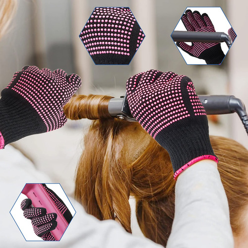 2 Guantes Resistentes Al Calor Con Golpes De Silicona Para