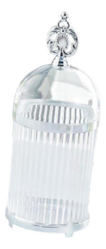 Tarro De Almacenamiento, Cuchara Borde Plateado Transparente
