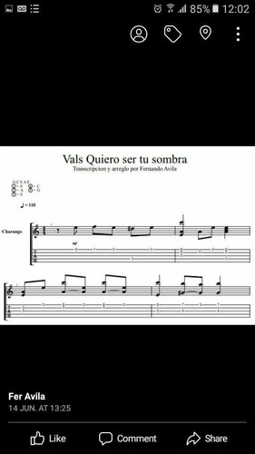 25 Partitura Con Tablatura De Folclore Para Charango Solista