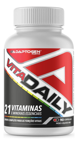 Vita Daily Multivitamínico 90 Caps Adaptogen - Envio Rápido