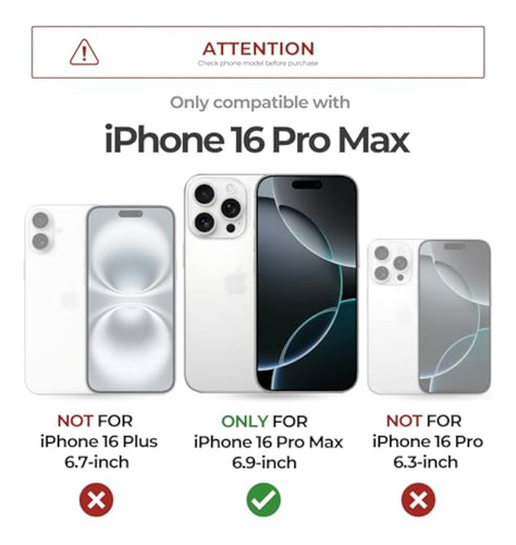 Capa Dexnor Para iPhone 16 Pro Max Com Slide