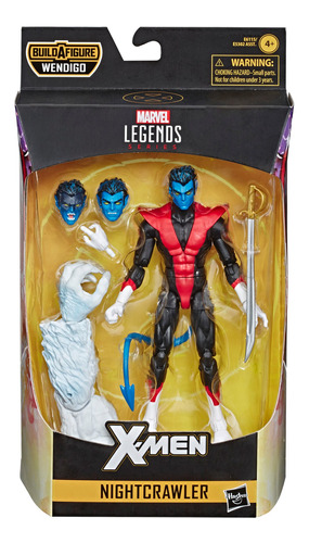 Figura De Acción Marvel Legends Series Nightcrawler +3