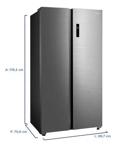 Geladeira Midea 511l Frost Free Side By Side Md-rs710fgd46 Cor