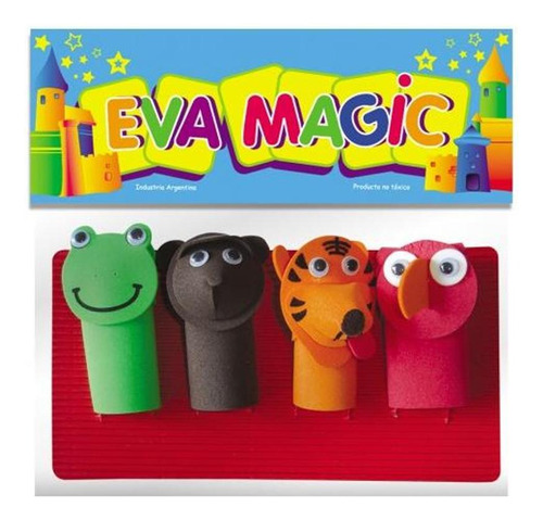 Titeres Eva Magic De Dedo Animalitos Goma Eva X 4