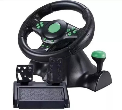 Volante Racer Xbox 360 Ps3 Ps2 Pc Pedal Cambio Vibração 