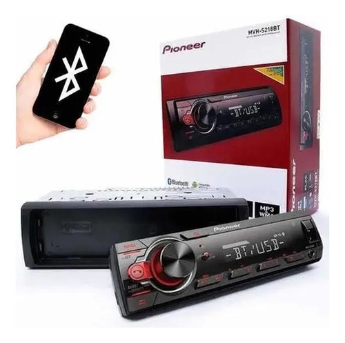 Radio Pioneer Mvh-s218bt Bluetooth Usb Lançamento 20/21 Top 