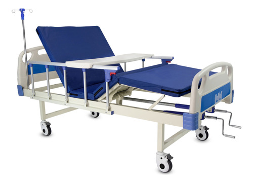 Cama Hospitalaria Manual De Lujo + Con Mesa Removible 