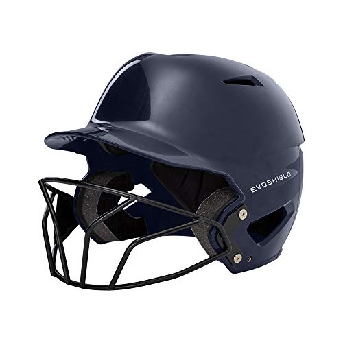 Evoshield Xvt Scion Batting Helmet With Facemask, Navy - Lar