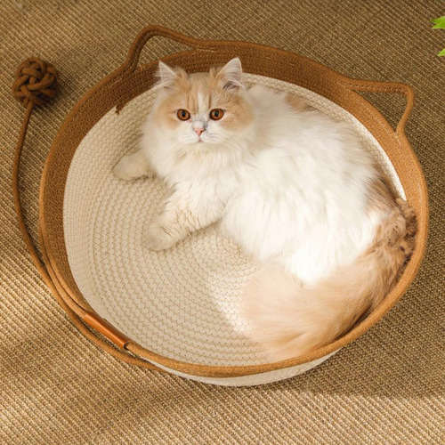 Cesto De Almacenamiento Para Gatos Cesto De Cuerda De Algodó