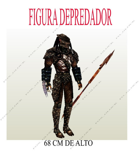 Depredador Figura Papercraft 68cm