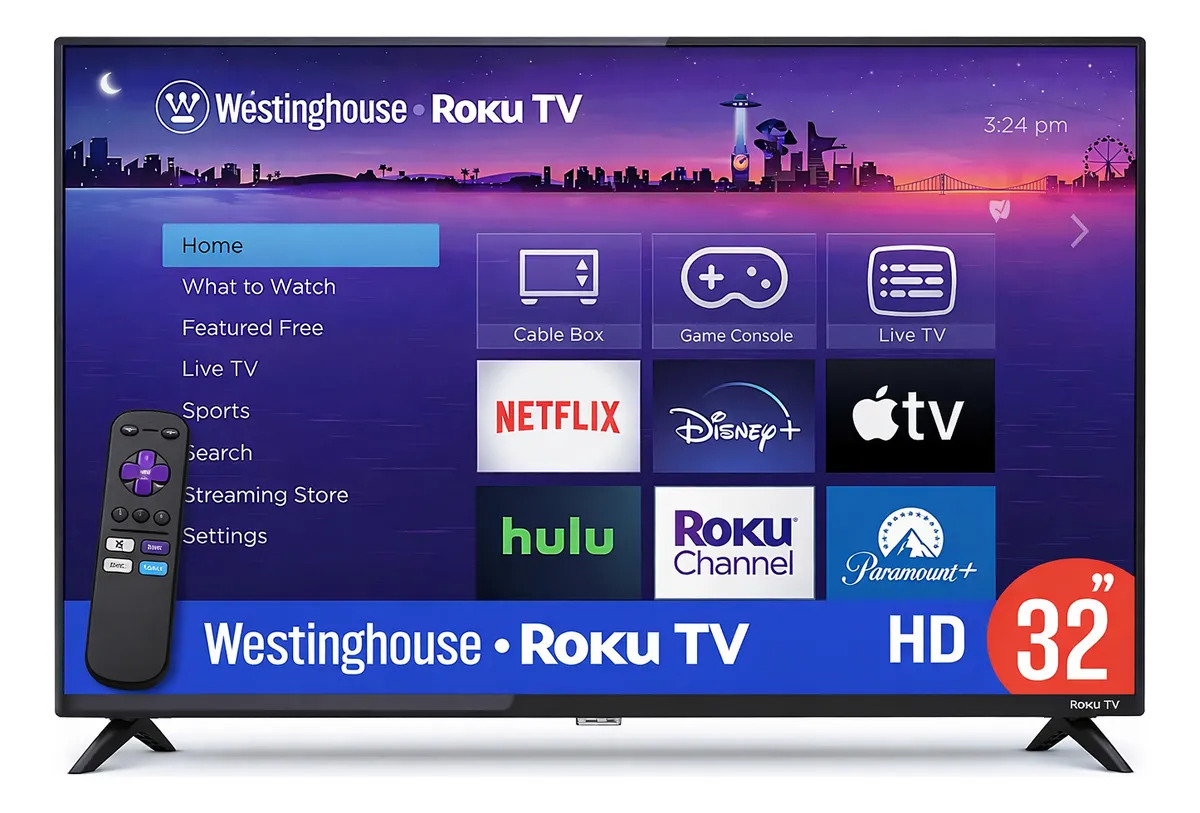 Pantalla Westinghouse 32 Pulgadas Smart Tv Roku