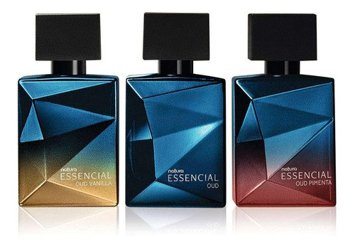 Perfume Natura Essencial Oud Masculino Set 3 Miniaturas