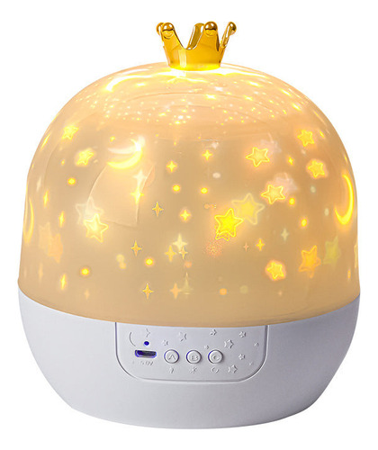 Lámpara Nocturna U Star Projector Romantic Crown Star Sky Pr