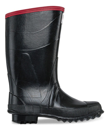 Botas De Caucho Negro Ref. Argay Cinta Roja Para Hombre