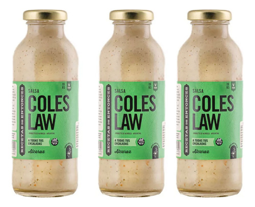 Pack 3 Aderezo Salsa Coleslaw Recetas De Entonces X 310grms