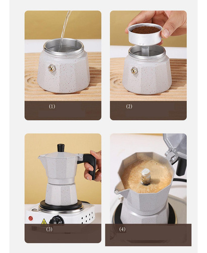 Cafetera Espresso Pot 100ml Cafetera Utensilios De Café