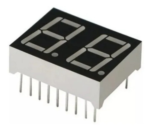 Display Led 2 Digitos 7 Segmentos Anodo Comun Azul 0.56