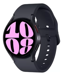 Reloj Samsung Galaxy Watch 6 40mm Con Gps Y Bluetooth Negro Color de la caja Blanco Color de la correa Gris oscuro Color del bisel Gris oscuro Diseño de la correa Fluoroelastómero