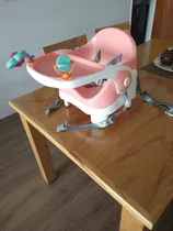 Comprar Silla  Comer Booster Carestino Rosa Bandeja Extraíble