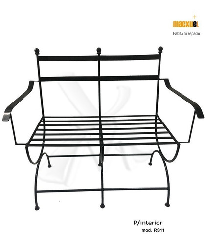 Imagen 5 de 10 de Sillon De Hierro Romano Moderno 2 Cpos Pintura Epoxi Jardin