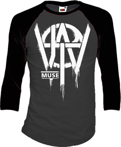 Muse Playeras Manga 3/4 Para Hombre Y Mujer