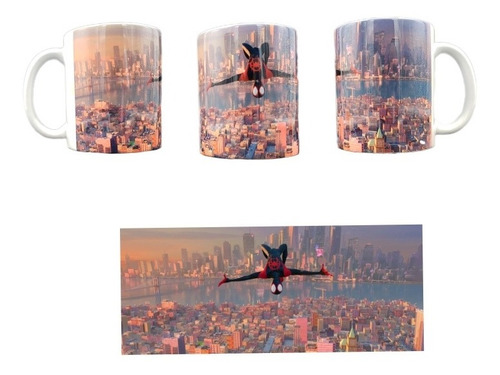 Taza Spiderman En La Ciudad De 325ml.