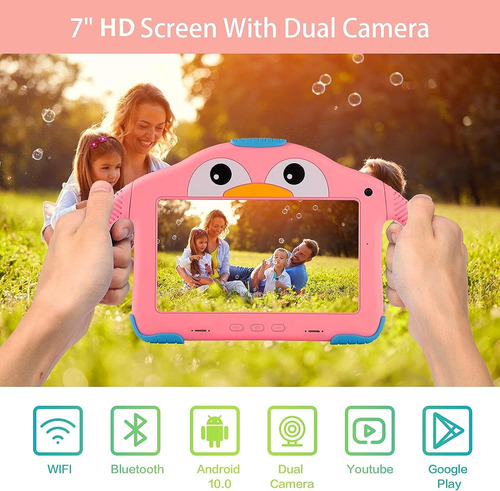 Tableta Yosatoo Para Niños, Android 32 Gb Wi-fi Rosa