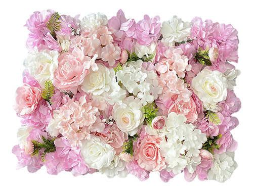 Panel De Pared De Flores Artificiales, Telón De Estilo C