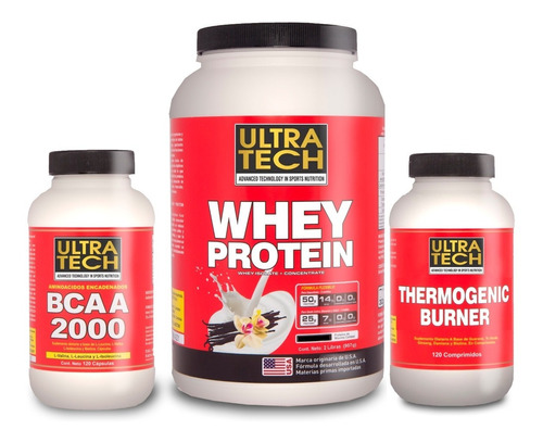 Combo Musculos Marcados Whey Protein + Bcaa + Thermogenic