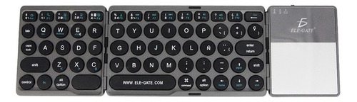 Teclado bluetooth Ele-Gate TC15 QWERTY color gris