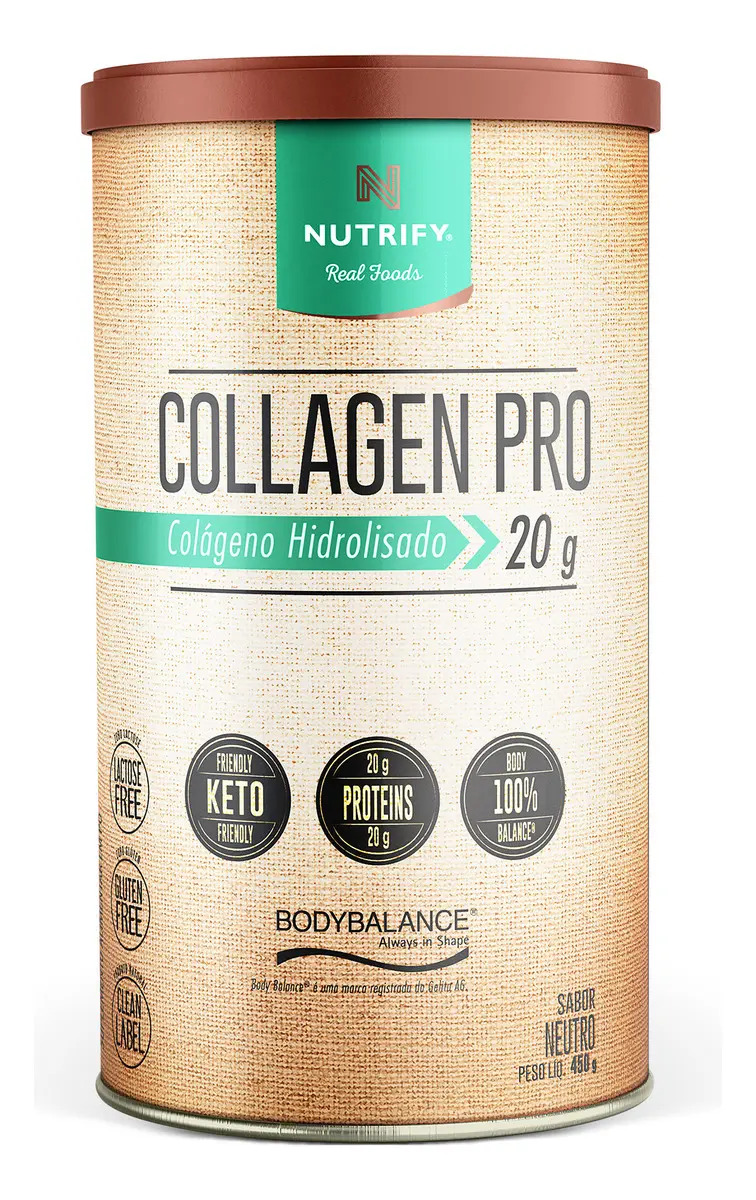 Colágeno para pele: qual tipo escolher, como tomar e quando ver resultado 5 Colageno Hidrolisado Collagen Pro Neutro 450g Nutrify