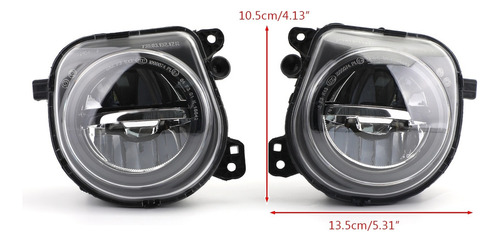 Front Led Luz Niebla Para Bmw 5 Series F10 F07 Lci Ct