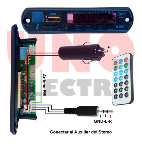 Kit Actualización Bluetooth 5.0 Stereo Automovil Unoelectro