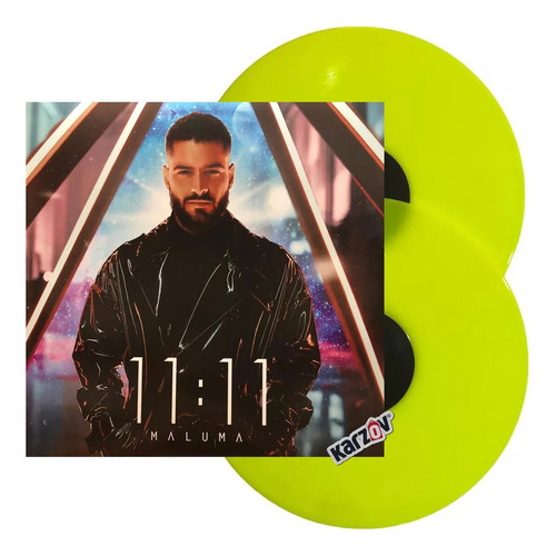 Maluma 11 : 11 / 2 Lp Vinyl / Amarillo Yellow Versión del álbum Estándar