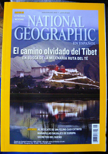 Revista National Geographic Camino Tibet Ruta Del Te 2010