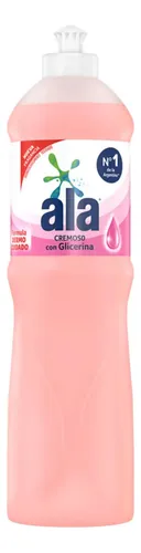 Detergente Ala Cremoso Glicerina 750 Ml X 9 Unidades