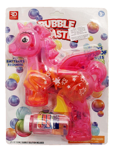 Pistola De Burbujas Para Niños Forma De Unicornio Juguete